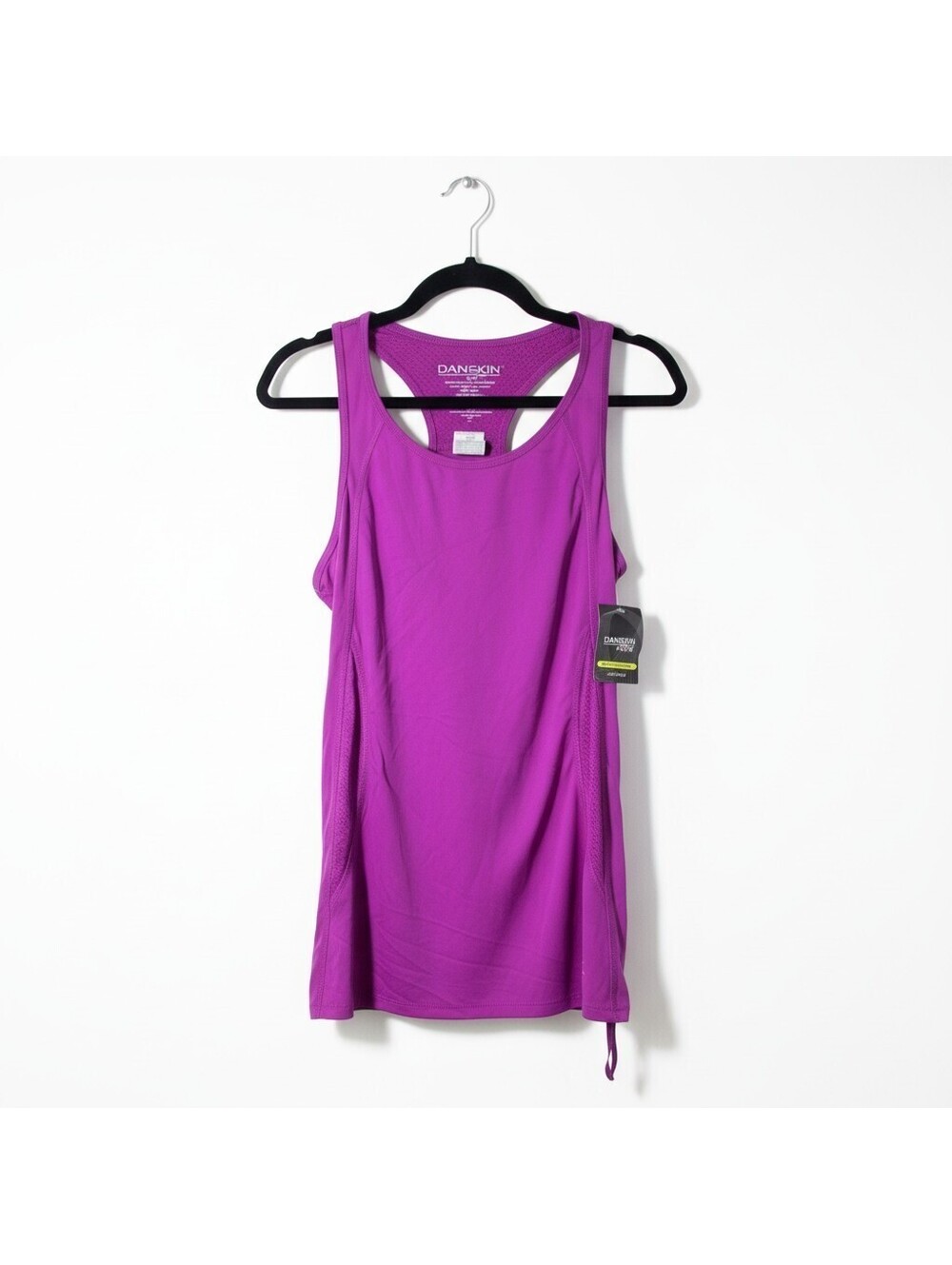 Danskin Now Womens XL Tank Top Magenta Performance Racerback NWT Semi-Fitted
